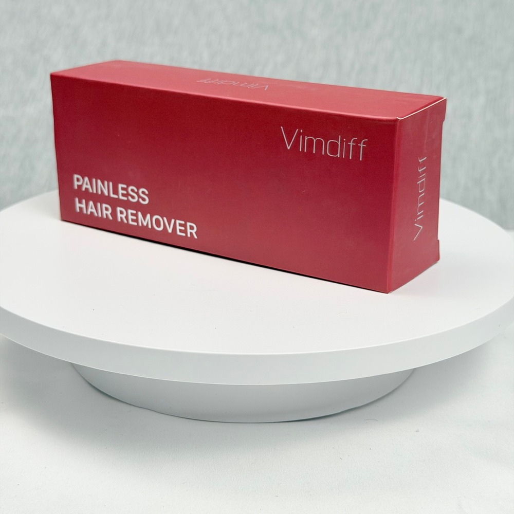 Vimdiff Painless Hair Remover Red Portable Epilator New In Box